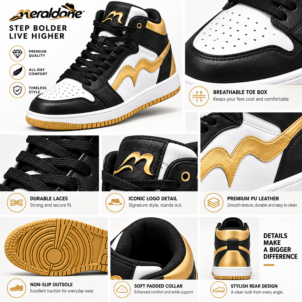Meraldane™ Crown High-Top Sneakers