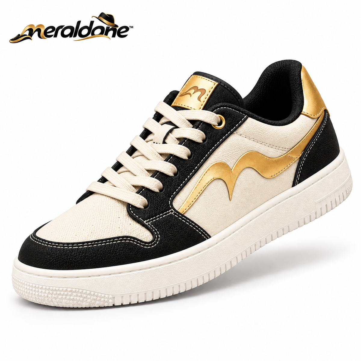 Meraldane™ Heritage Cream Low-Top Sneakers