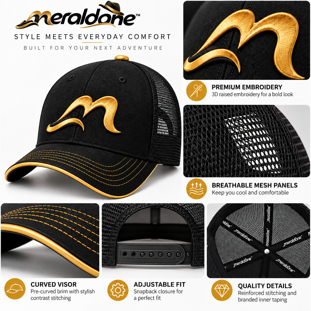 Meraldane™ Goldline Trucker Cap