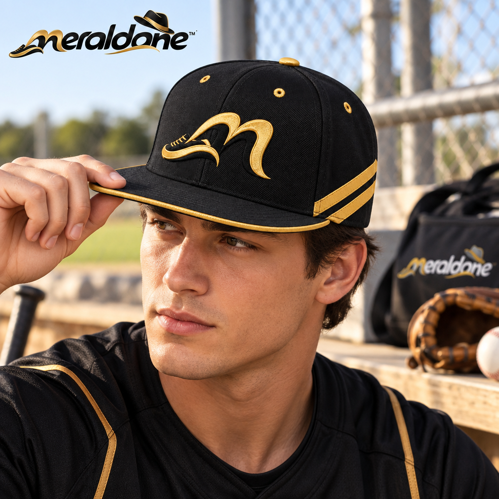 Meraldane™ Metro Gold Flat-Brim Snapback