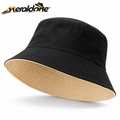 Meraldane™ Reversible Black & Sand Bucket Hat